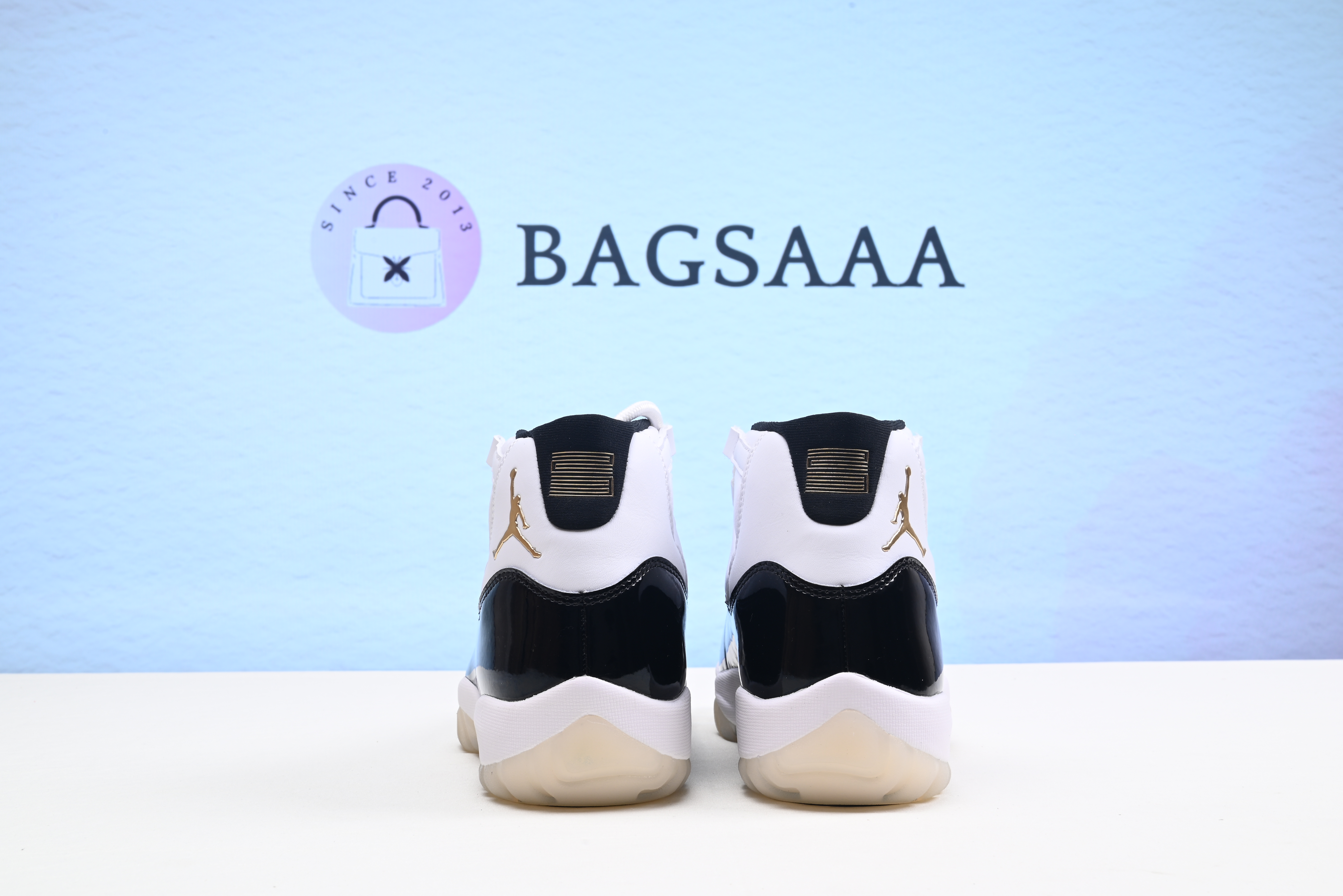 Air Jordan 11 DMP White Black Metallic Gold