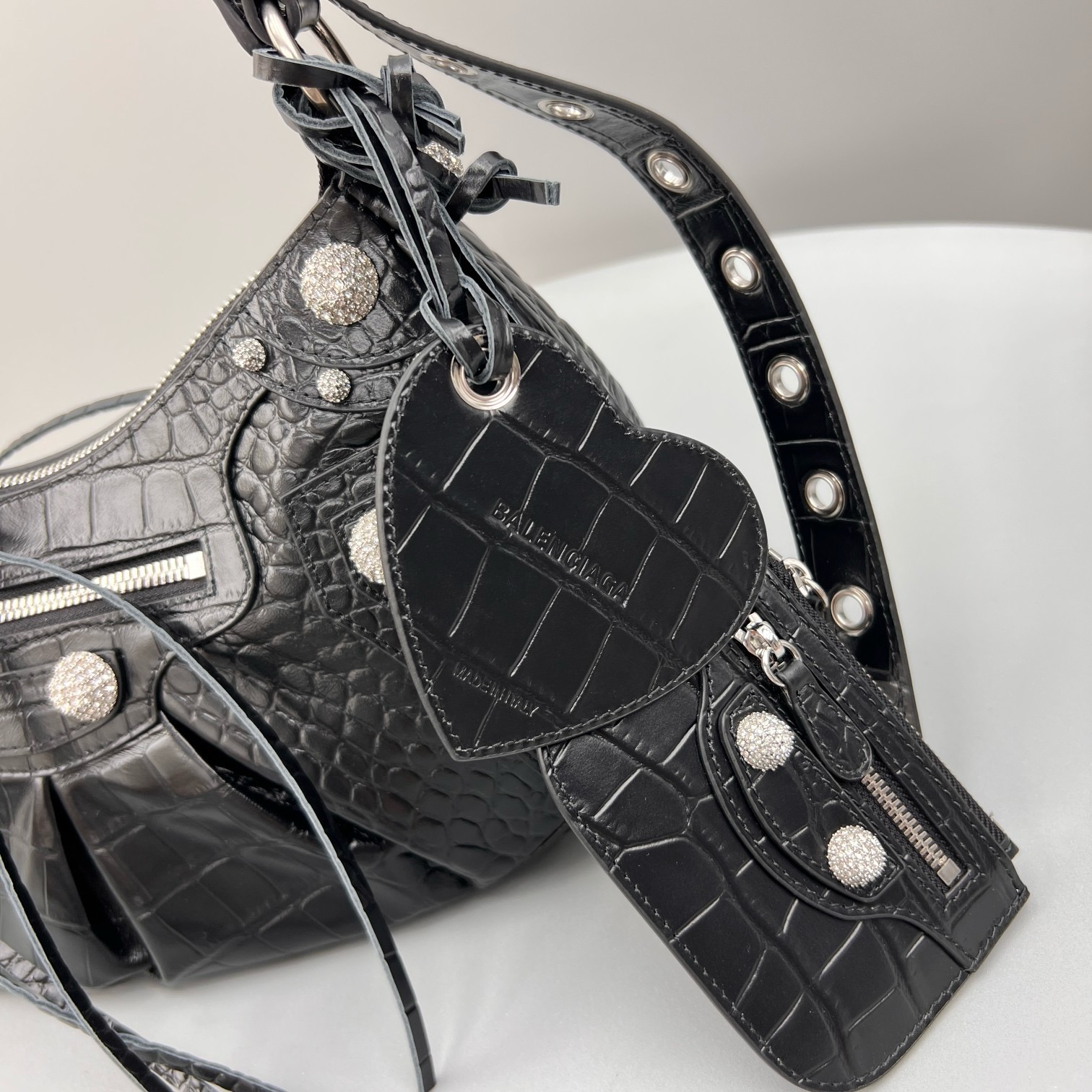 Bagsaaa Ba1en*iaga Le Cagole large bag black - 33x16x8cm