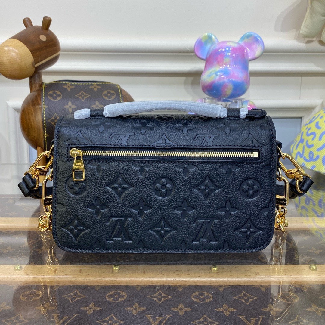 Bagsaaa L0vis Vvtt0n Pochette Métis East West All Black M46595 - 21.5 x 13.5 x 6 cm