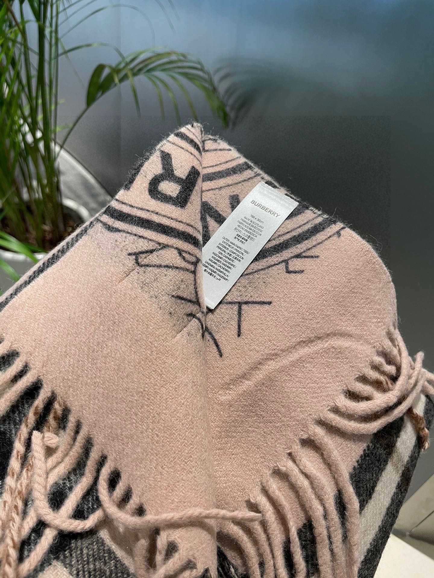 Bagsaaa Bv*b*rry Pink Scarf 32*192cm