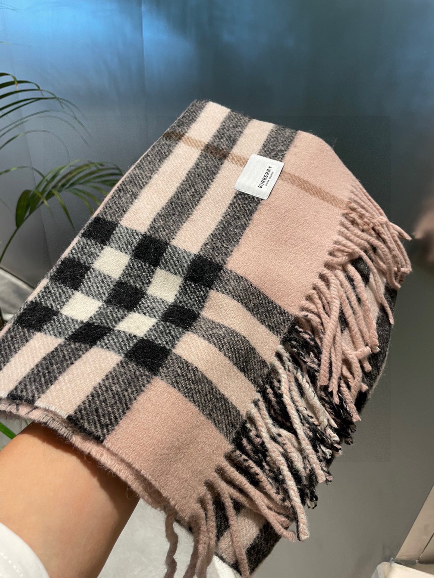 Bagsaaa Bv*b*rry Pink Scarf 32*192cm