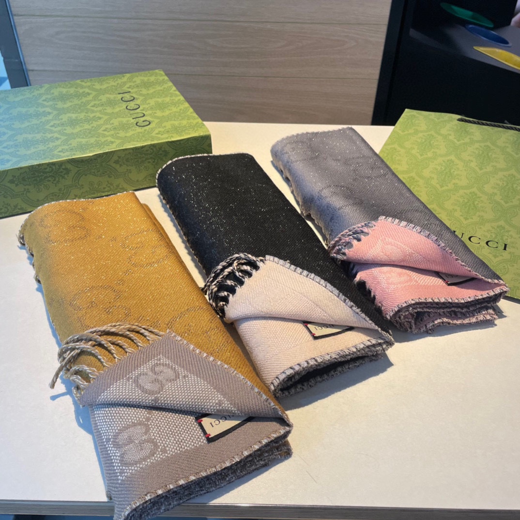 Bagsaaa Gvc*1 Wool GG Scarf 3 colors 