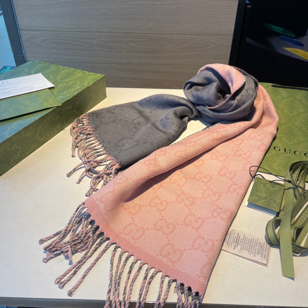 Bagsaaa Gvc*1 Wool GG Scarf 3 colors
