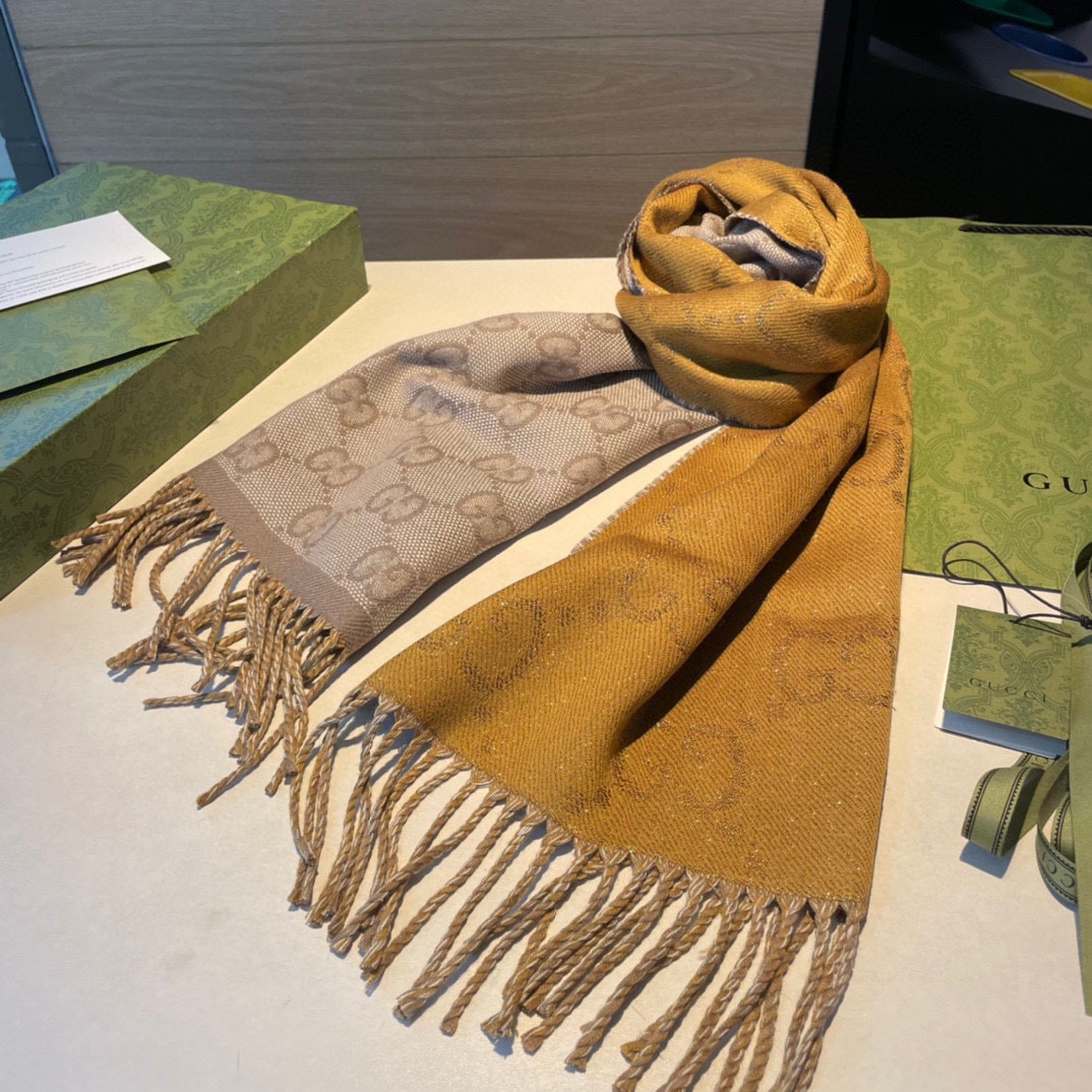 Bagsaaa Gvc*1 Wool GG Scarf 3 colors
