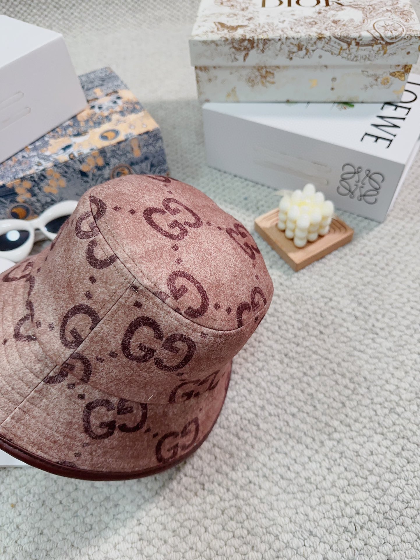 Bagsaaa Gvc*1 GG Bucket Hat Burgundy