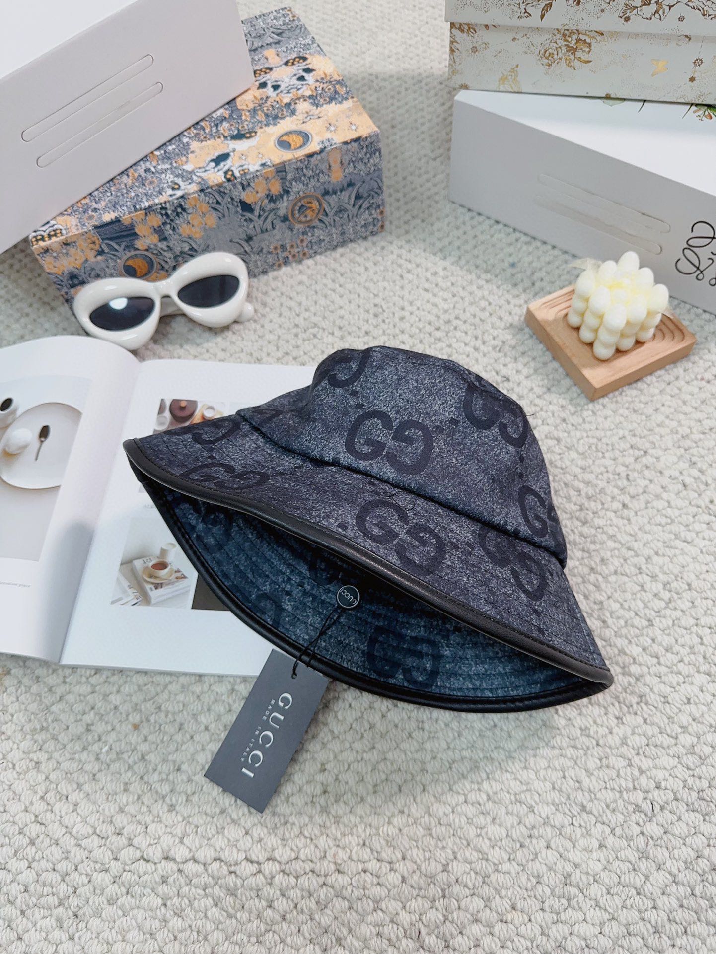 Bagsaaa Gvc*1 GG Bucket Hat Black