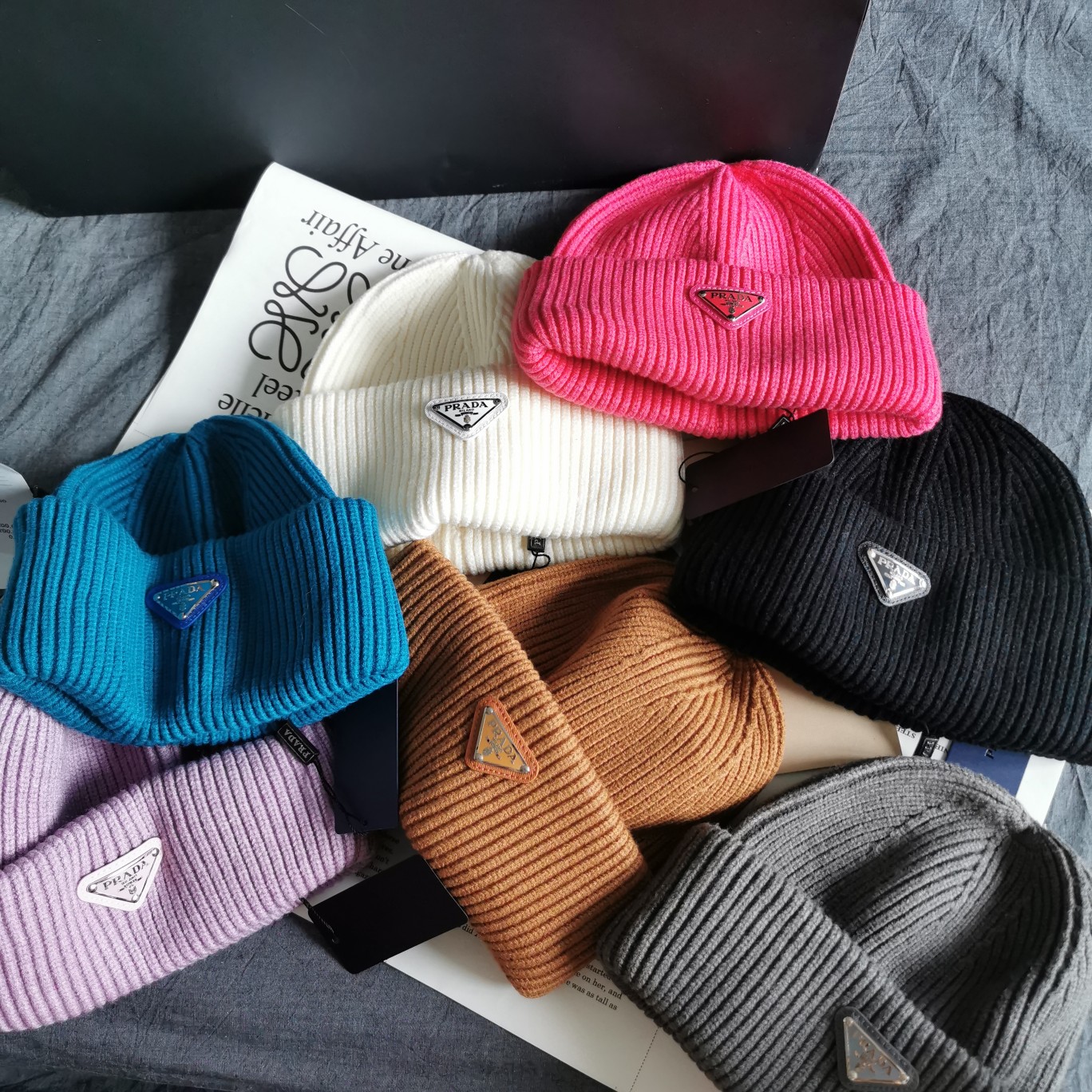 Bagsaaa Pra*a Beanie wool hat