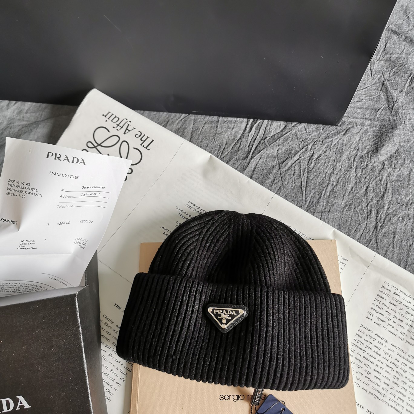 Bagsaaa Pra*a Beanie wool hat