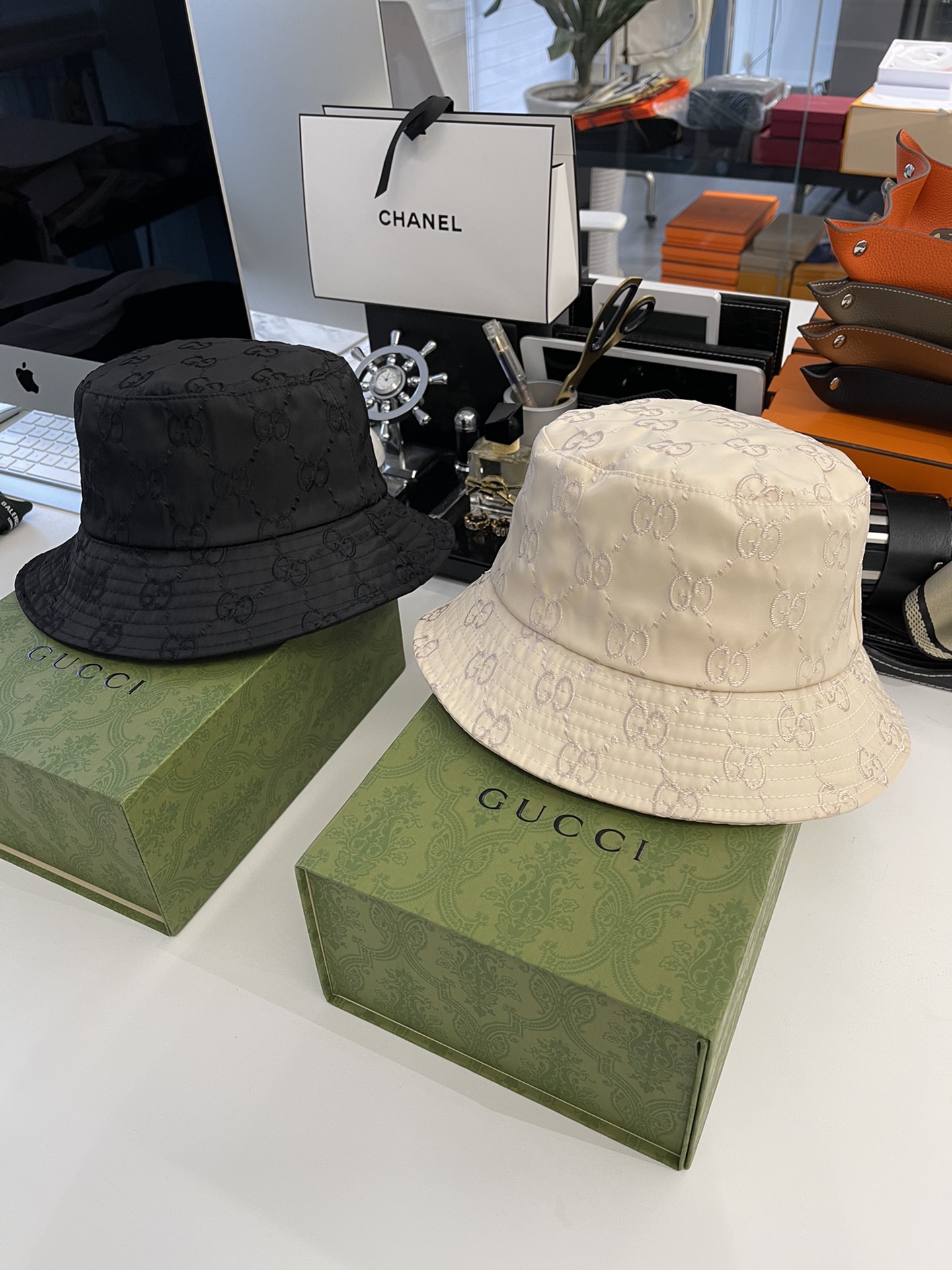 Bagsaaa GG canvas bucket hat