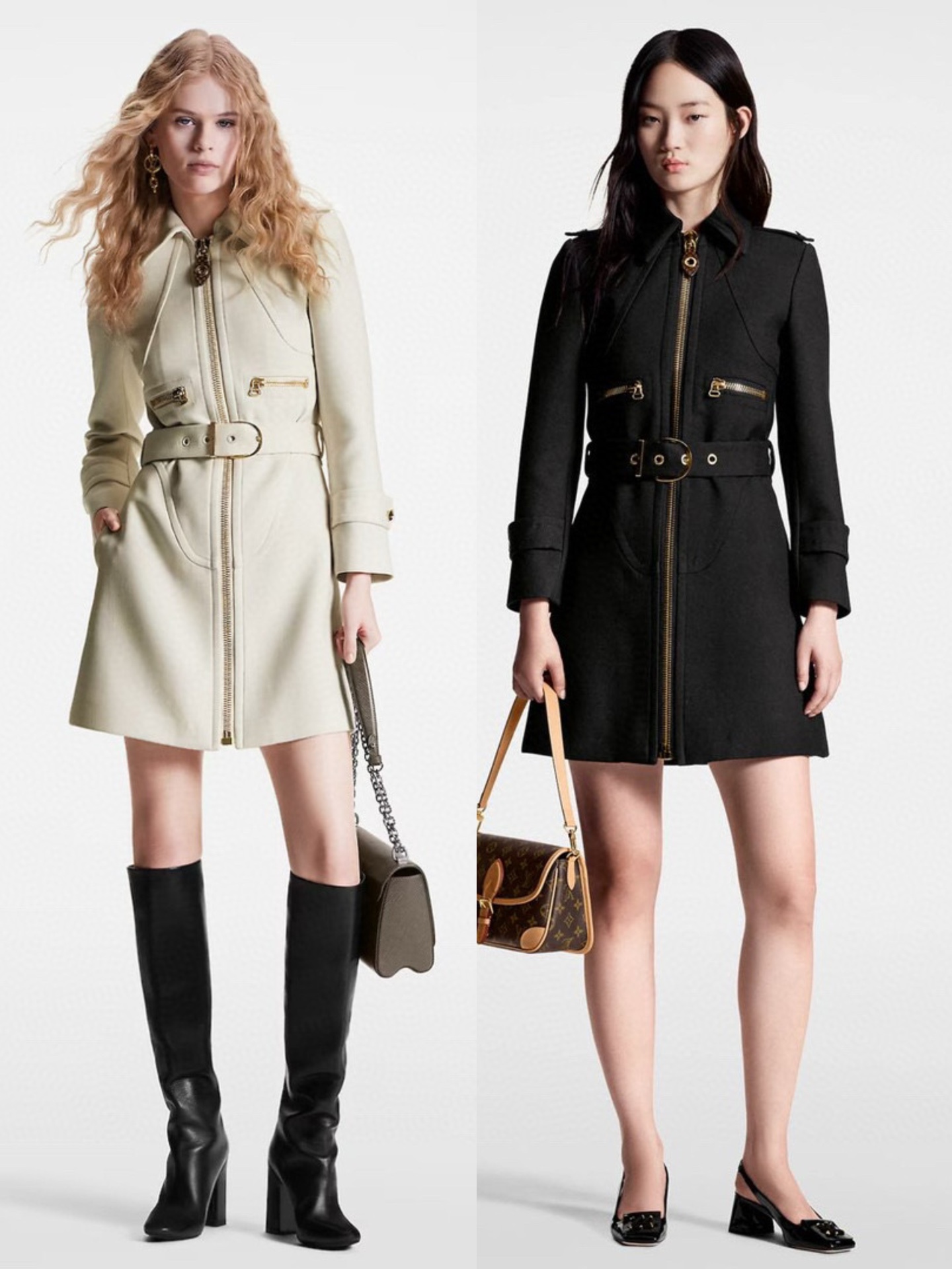 L0vis Vvtt0n Wool Hopsack Belted Coat