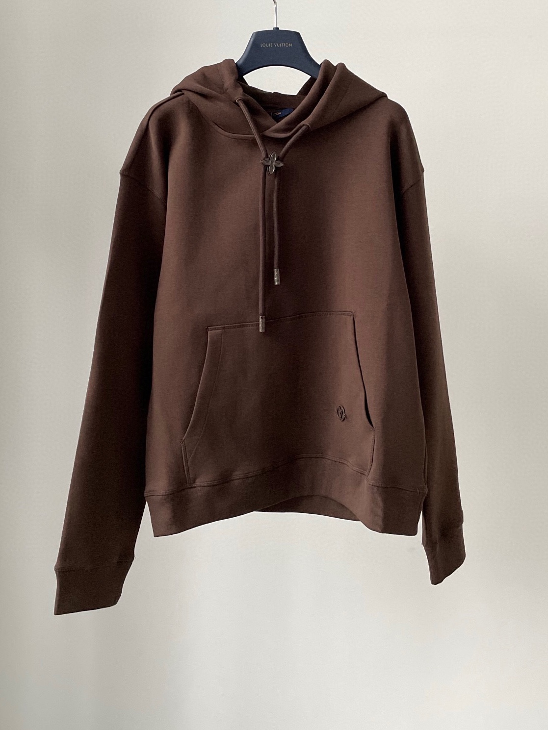 Bagsaaa L0vis Vvtt0n Monogram Flower Stopper Cotton Hoodie Brown