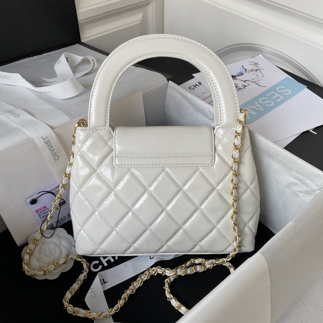 Bagsaaa Ch**el Top Handle White bag 22cm