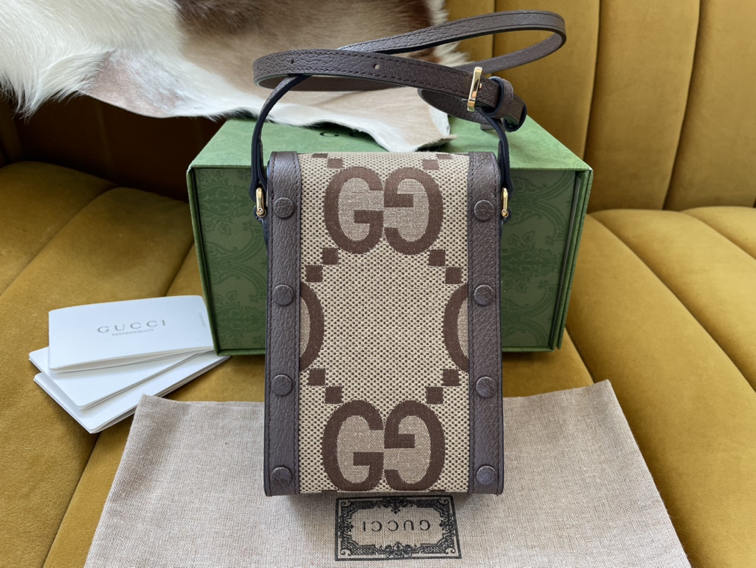Bagsaaa Gvc*1 1955 Horsebit Mini Bag GG Brown 11.5/17/4cm