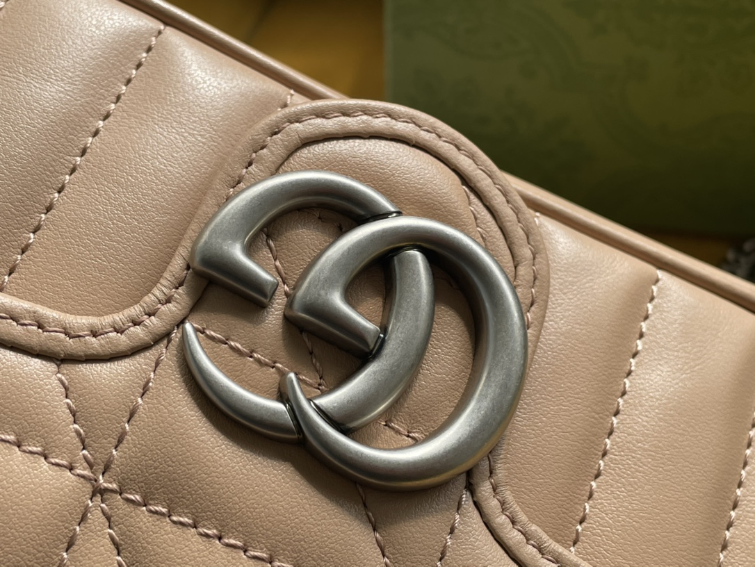 Bagsaaa Gvc*1 GG Marmont S*per Mini Beige Bag - 16.5/10/5cm