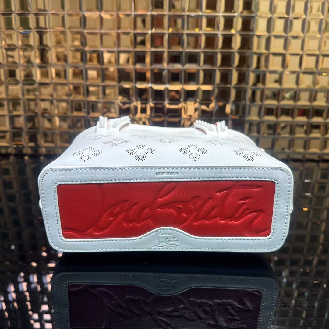 Bagsaaa Chr1st1an Louboutin Small Cabata White - 24x17x8cm