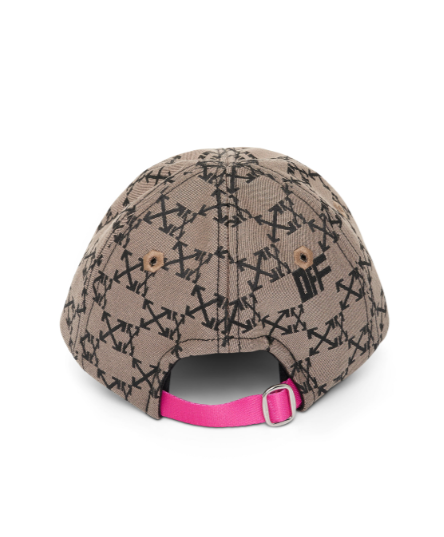 Bagsaaa Off White Monogram Baseball Cap in Brown/Black