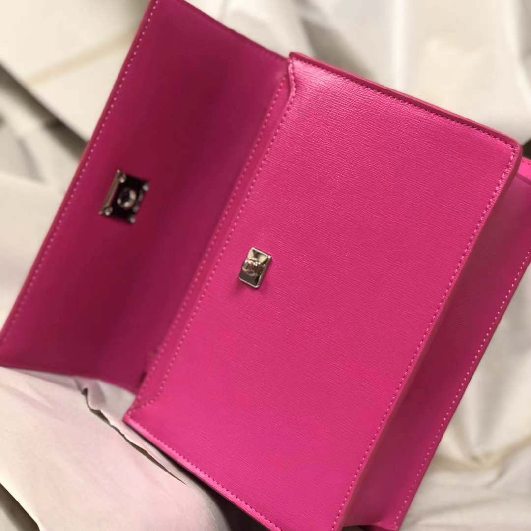 Bagsaaa Off White Jitney Bag In Pink - 22x14x7cm