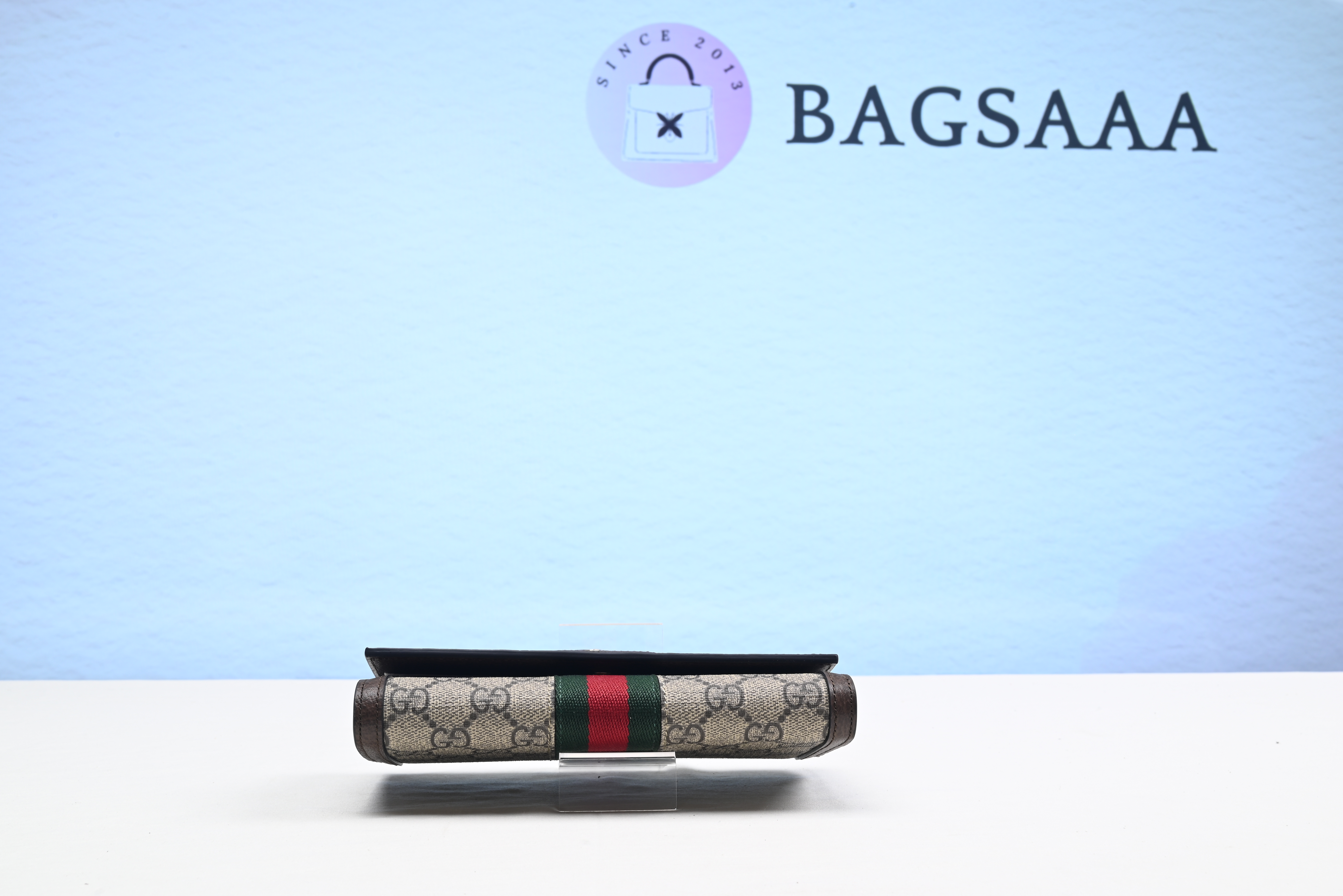 Bagsaaa Gvc*1 GG fabric flap wallet with Web