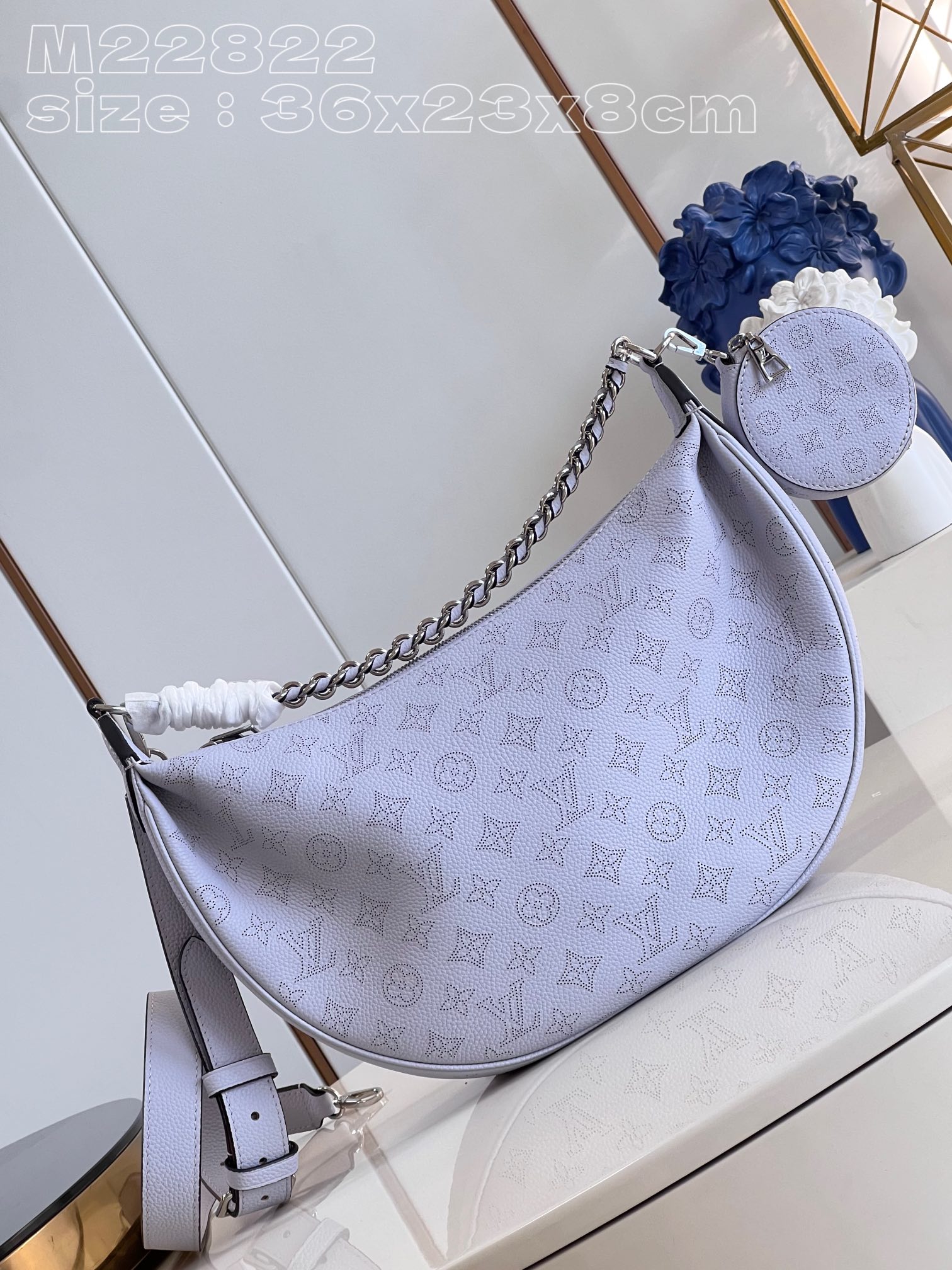 Bagsaaa L0vis Vvtt0n Baia MM Purple - 36x23x8cm