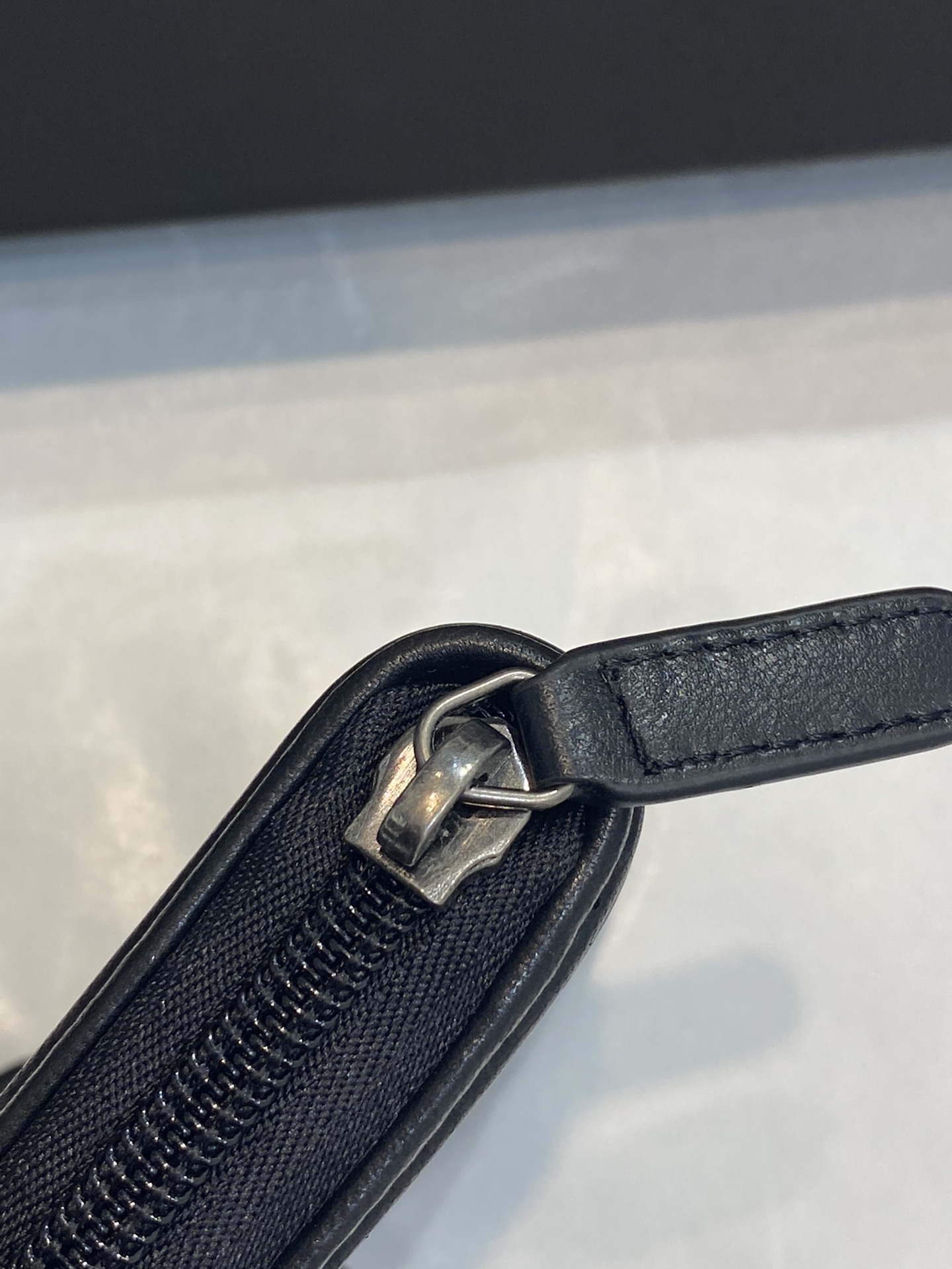 Bagsaaa Ch**el Leboy Coin Purse Lambskin Black Silver Hardware