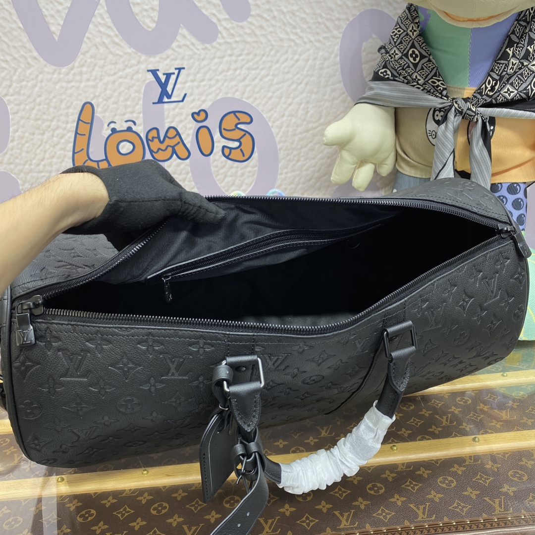 Bagsaaa L0vis Vvtt0n Keepall Black Monogram 50*29*22 cm