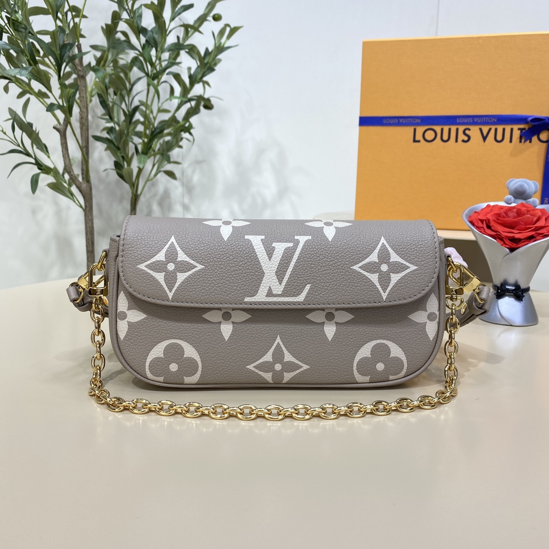 Bagsaaa L0vis Vvtt0n wallet on chain ivy bicolor monogram empreinte leather