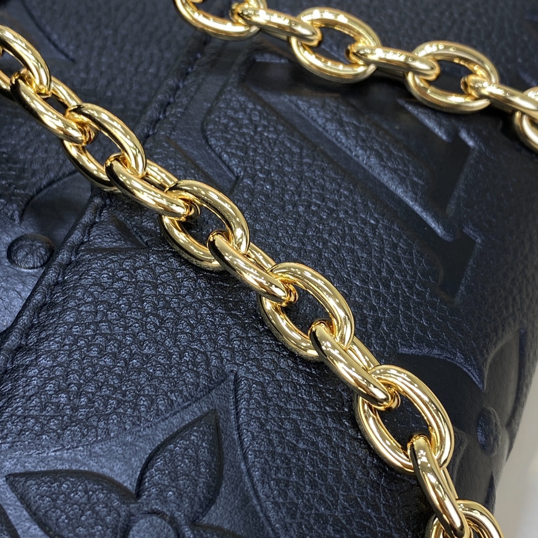 Bagsaaa L0vis Vvtt0n wallet on chain ivy blackr monogram empreinte leather