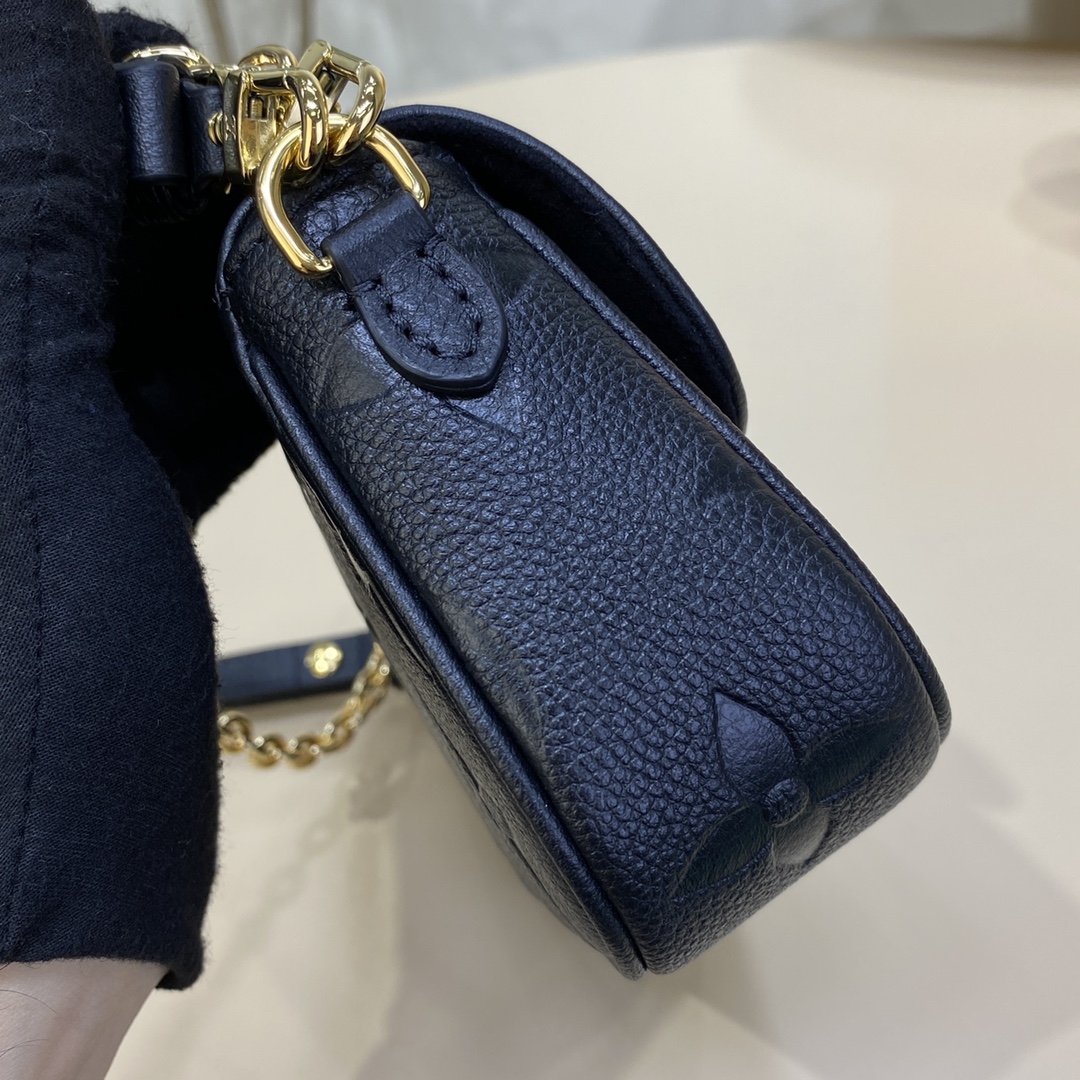 Bagsaaa L0vis Vvtt0n wallet on chain ivy blackr monogram empreinte leather