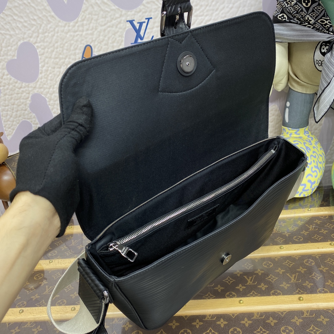 Bagsaaa L0vis Vvtt0n Montsouris Messenger Black - 34 x 19 x 11 cm