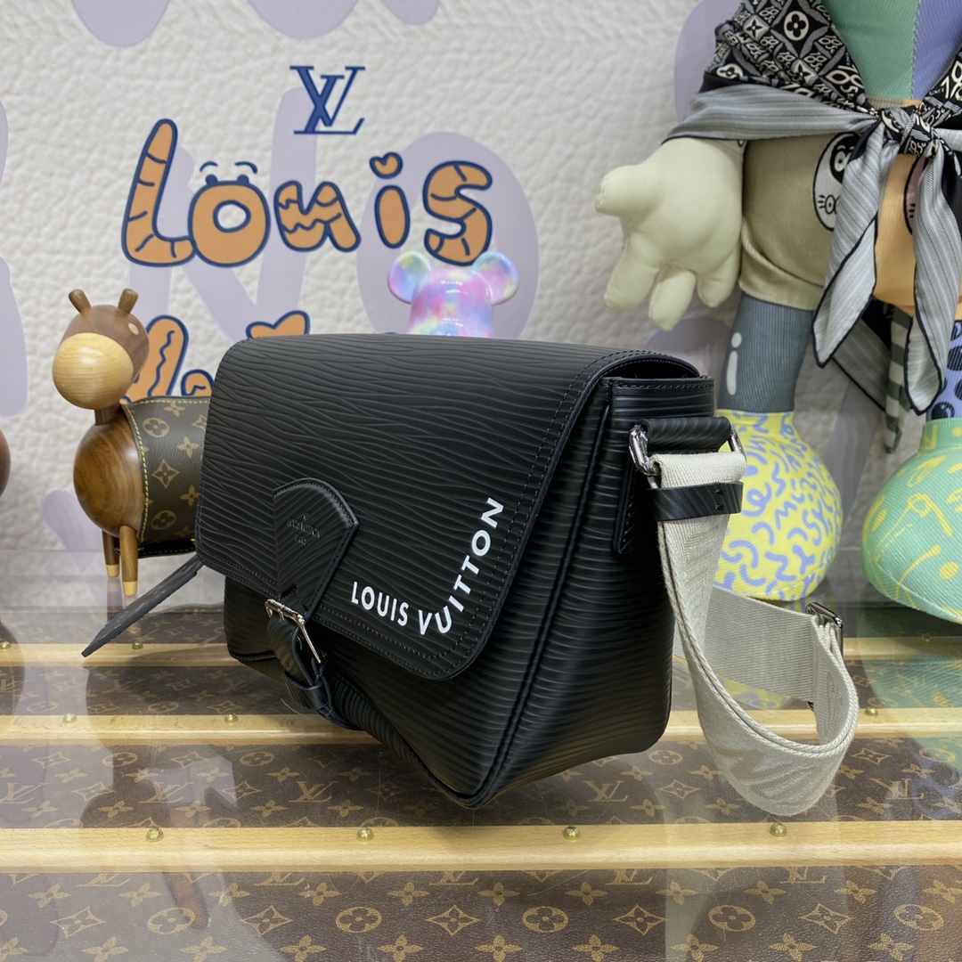 Bagsaaa L0vis Vvtt0n Montsouris Messenger Black - 34 x 19 x 11 cm