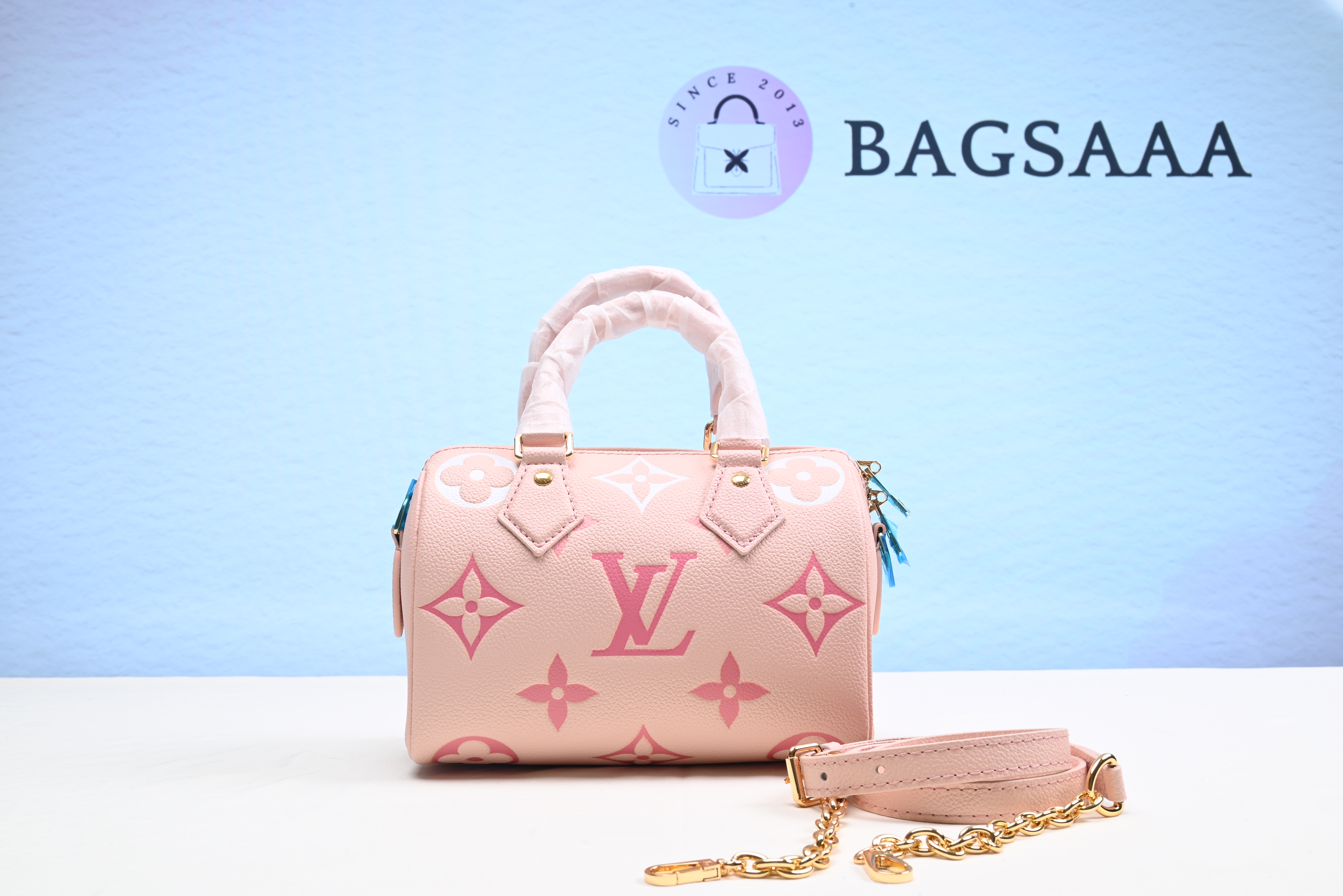 Bagsaaa Speedy Bandoulière 20 Rose - 20.5 x 13.5 x 12 cm