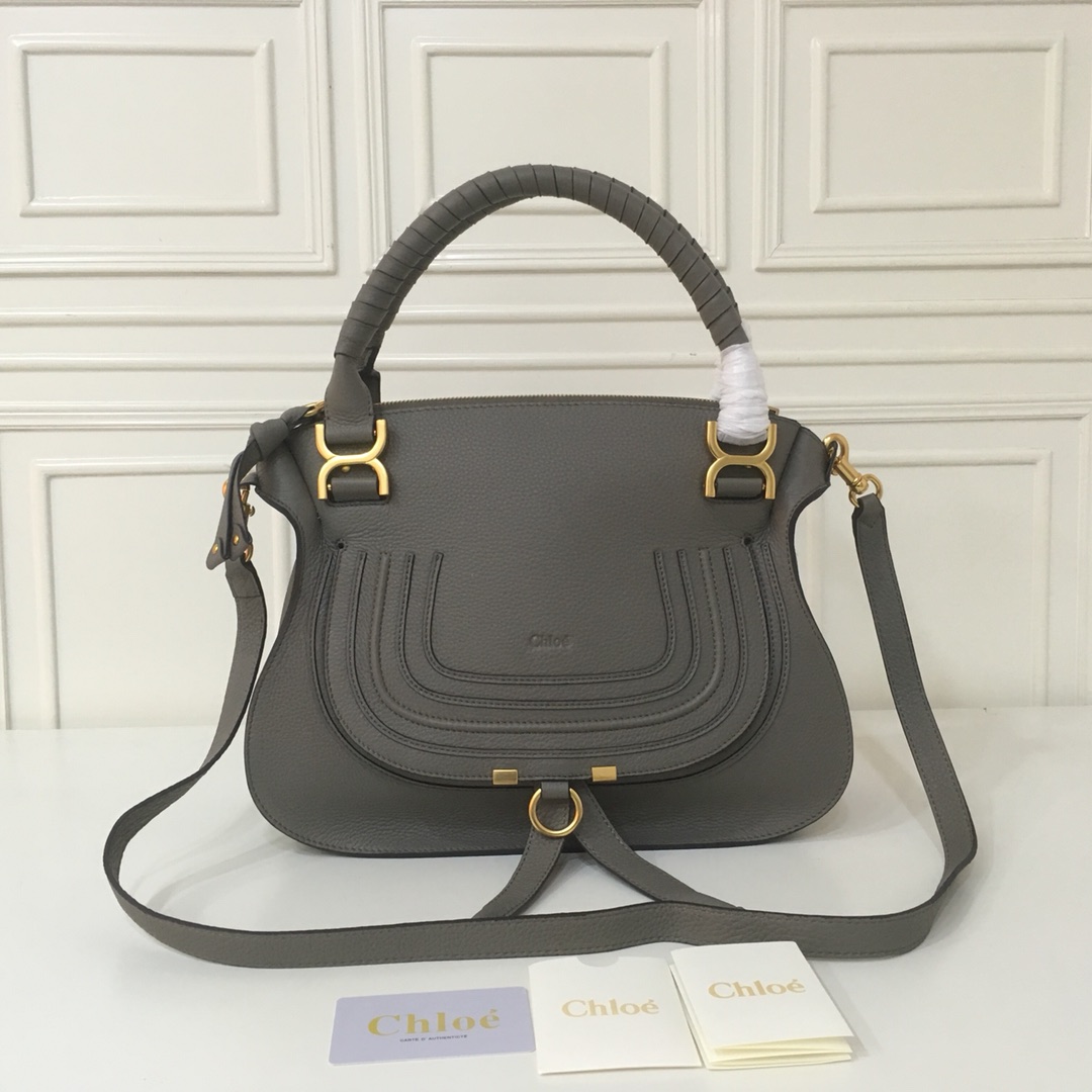 Bagsaaa Chloe Marcie Dark Grey Bag - 36*12*28cm