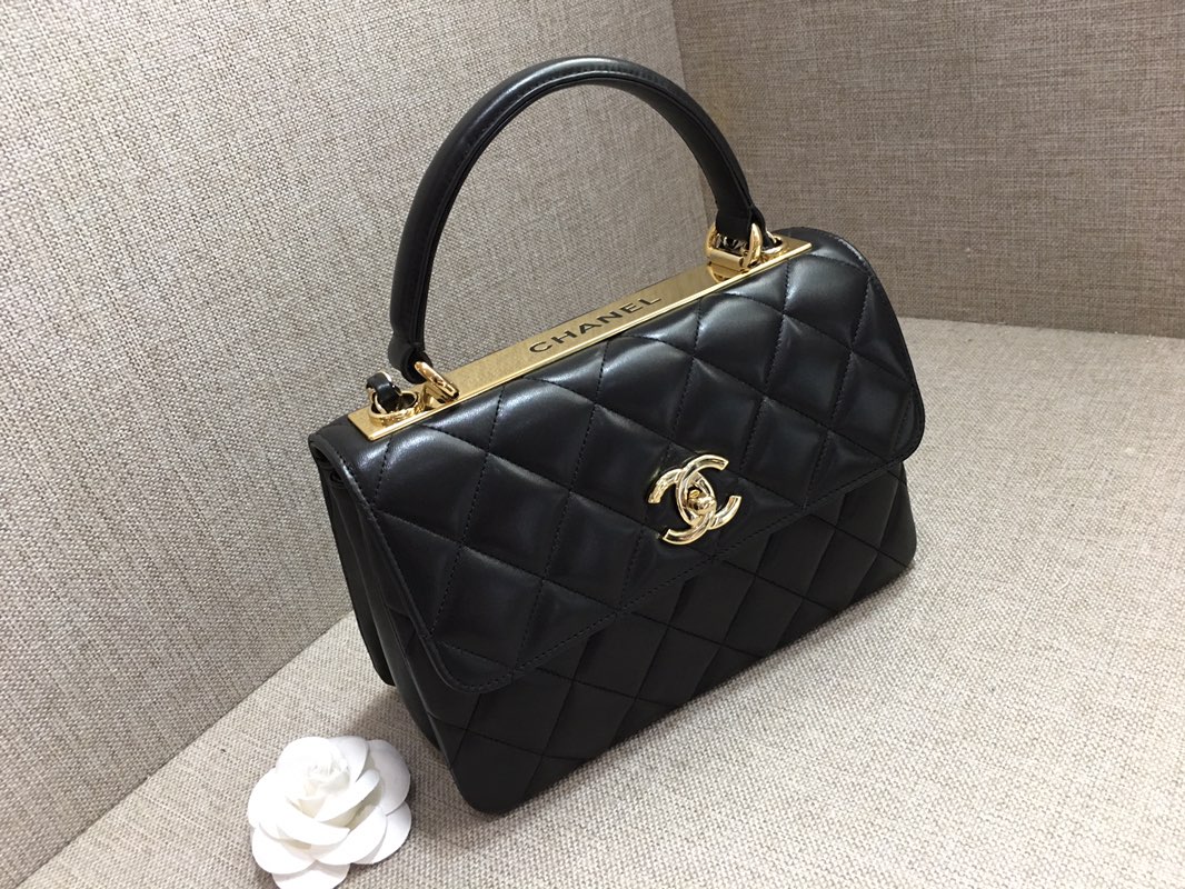 Bagsaaa Ch**el Trendy CC Gold Hardware 25cm