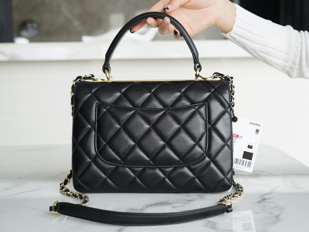 Bagsaaa Ch**el Trendy CC Gold Round Hardware 25cm