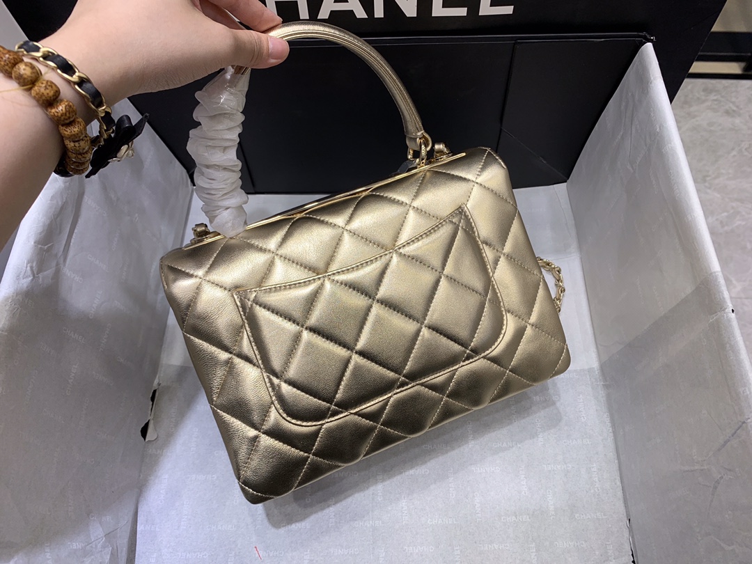 Bagsaaa Ch**el Trendy CC Gold