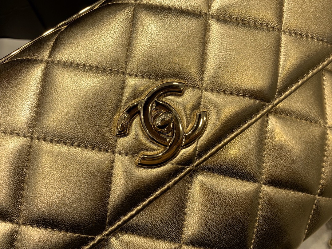 Bagsaaa Ch**el Trendy CC Gold
