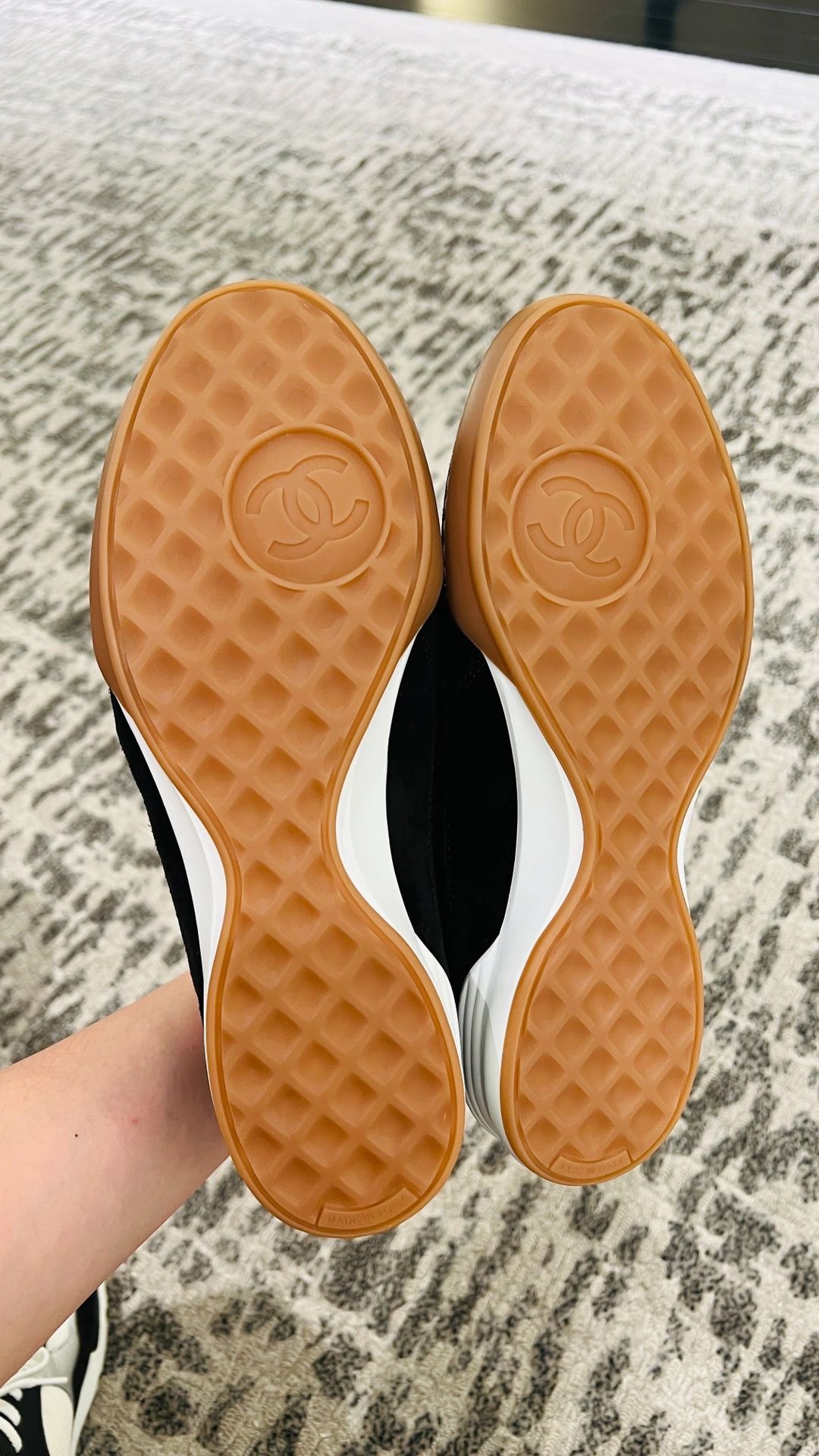 Bagsaaa Ch**el Lambskin Black Sneakers