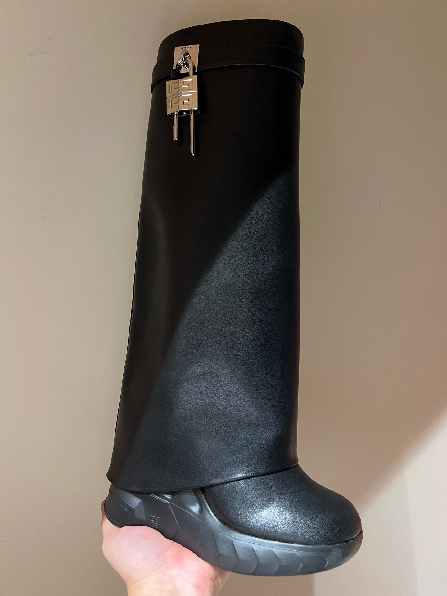 Bagsaaa Givenchy Black Soft Leather Long Boots