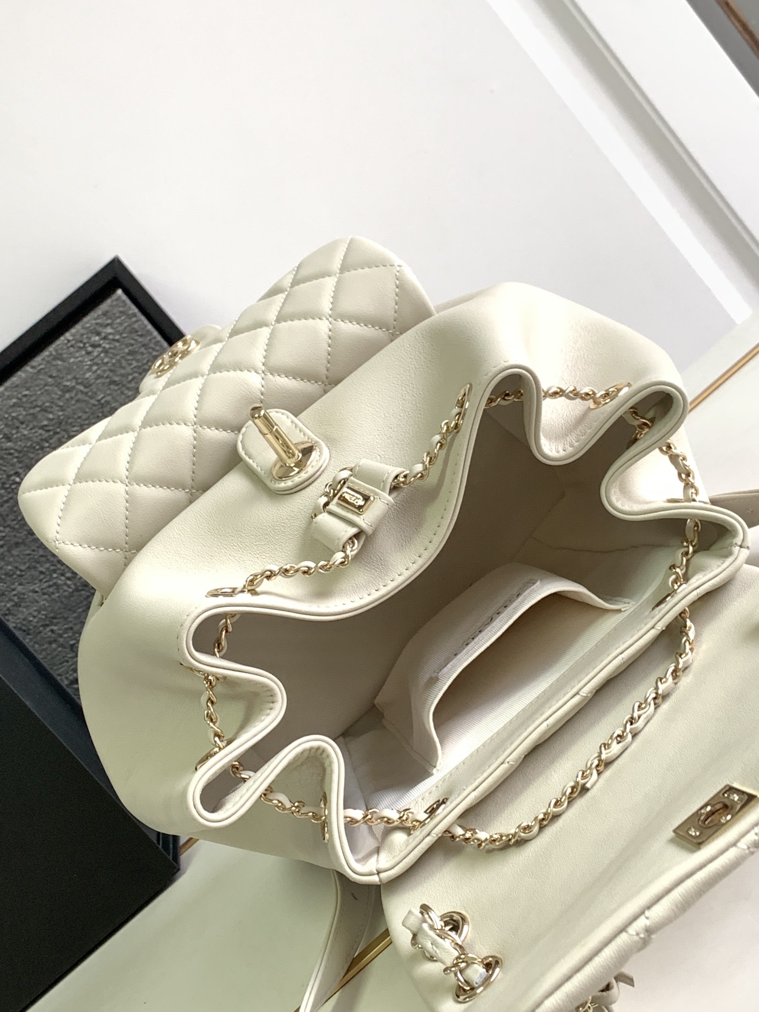 Bagsaaa Ch**el Duma Backpack White