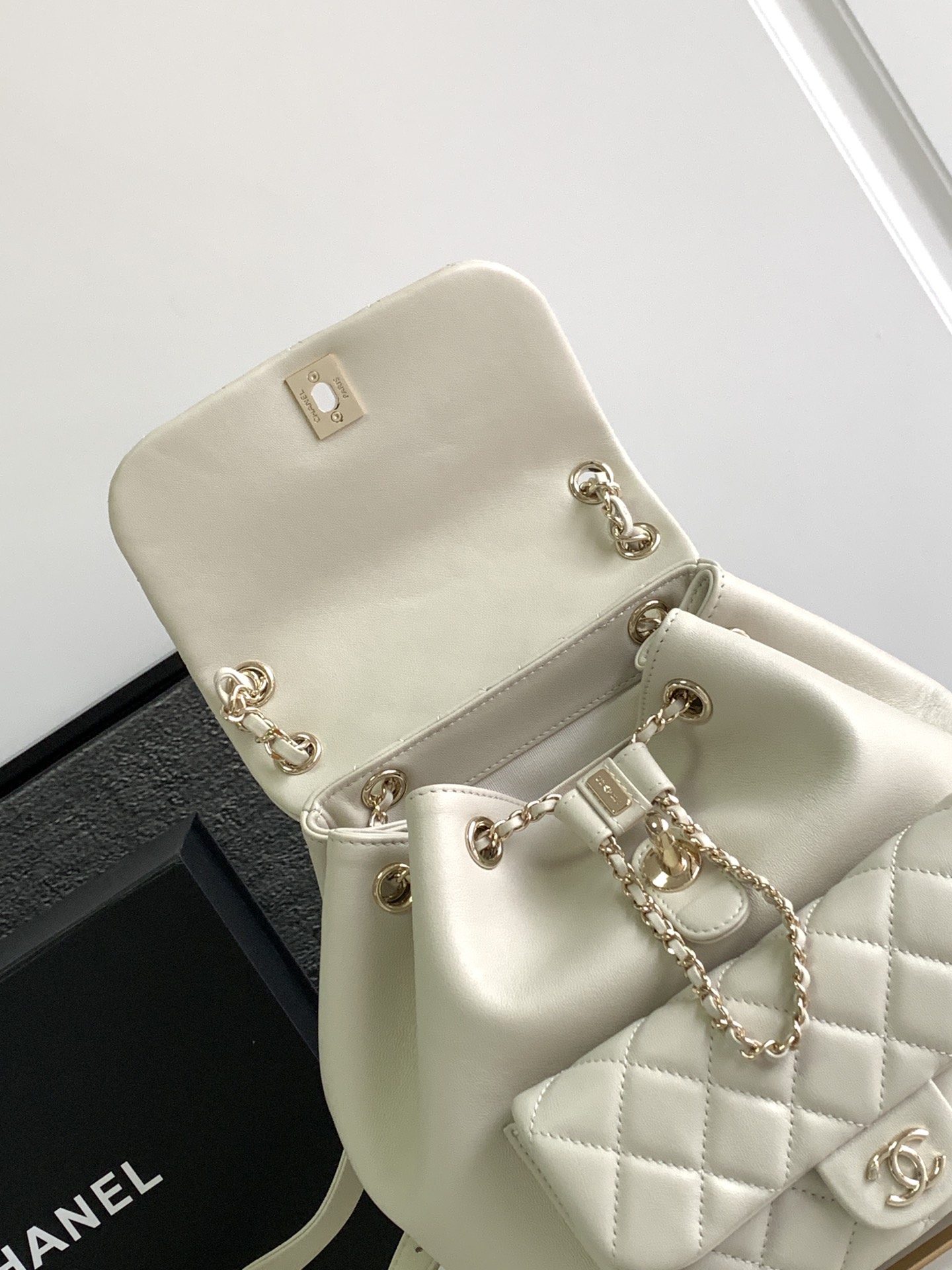 Bagsaaa Ch**el Duma Backpack White