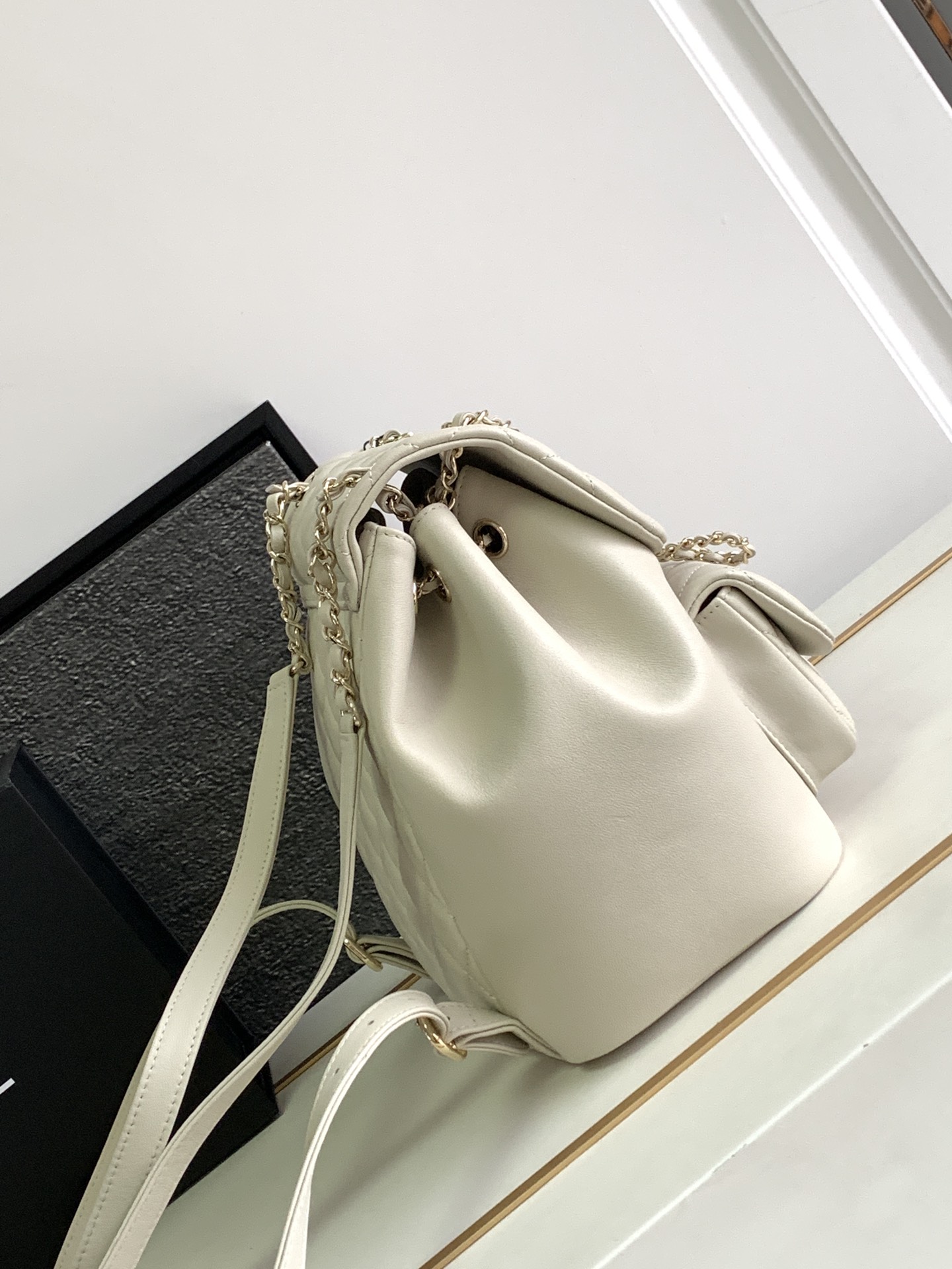 Bagsaaa Ch**el Duma Backpack White
