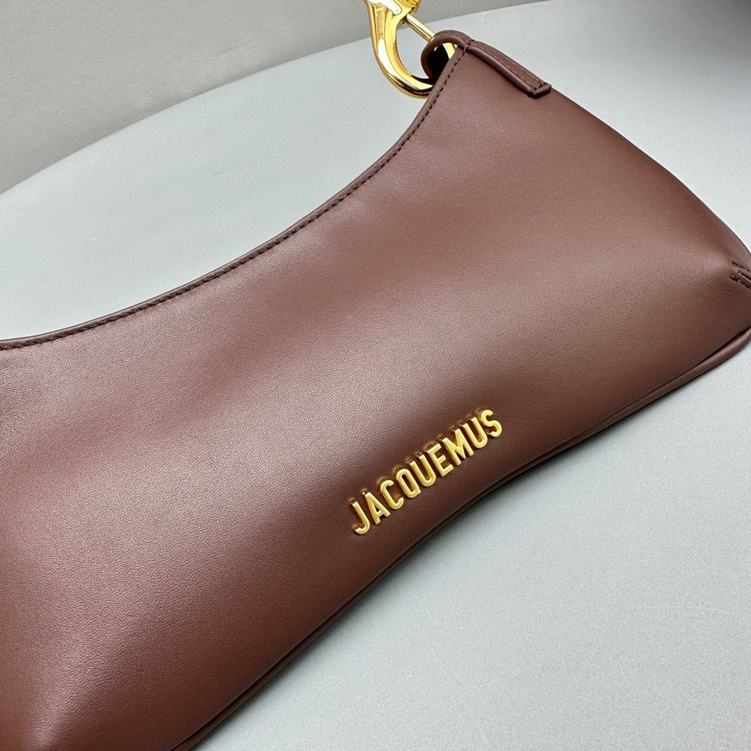 Bagsaaa Jacquemus Le Bisou Mousqueton Shoulder Bag - Dark Brown