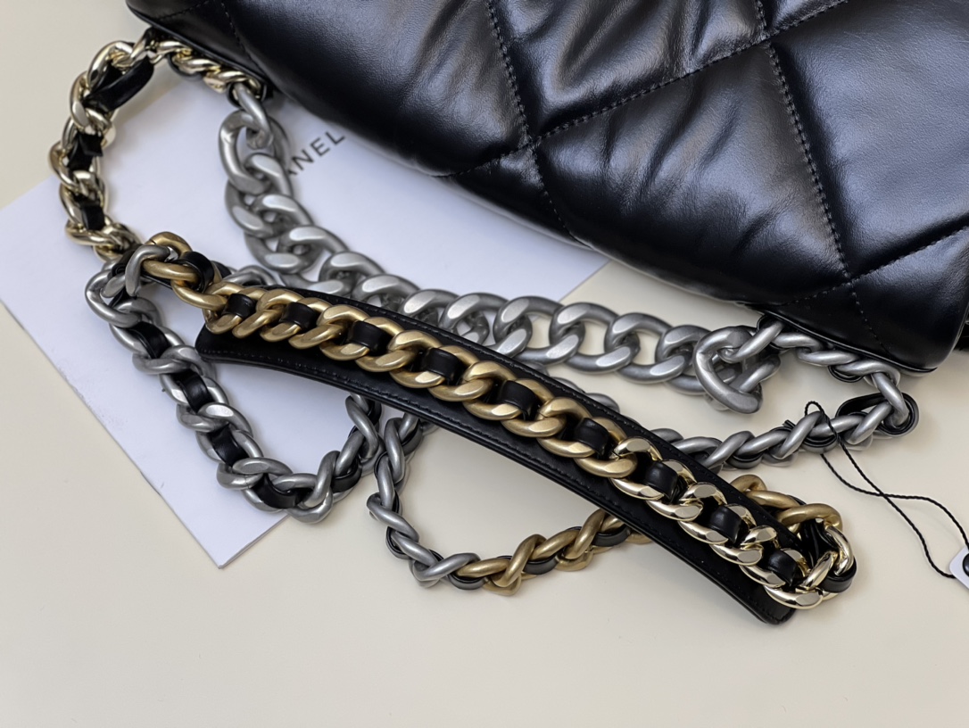 Bagsaaa Ch**el 19 Flap Bag Silver Hardware 30cm