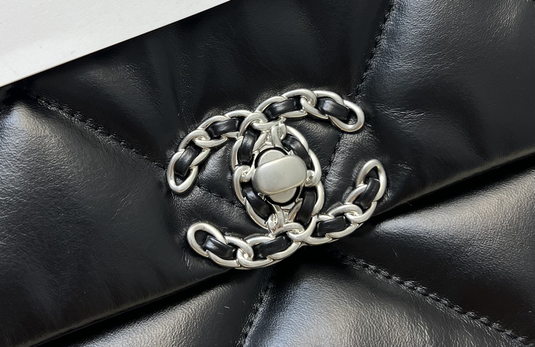 Bagsaaa Ch**el 19 Flap Bag Silver Hardware 30cm
