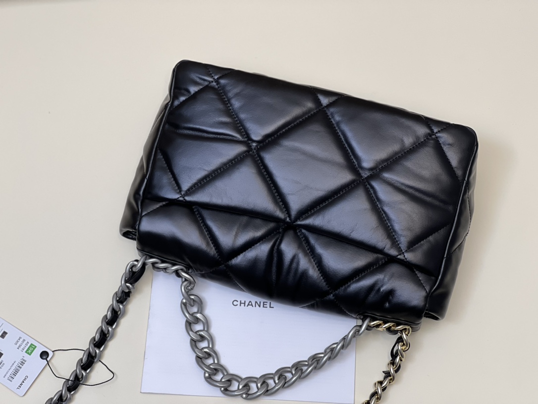 Bagsaaa Ch**el 19 Flap Bag Silver Hardware 30cm