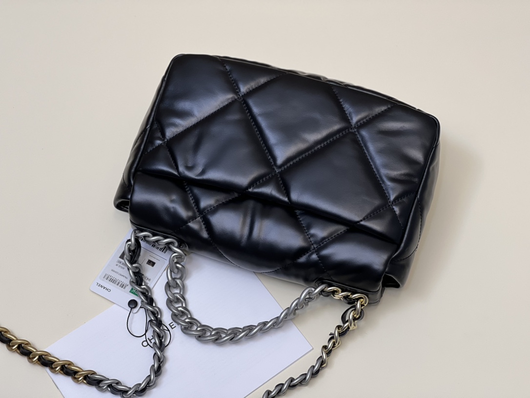 Bagsaaa Ch**el 19 Flap Bag Silver Hardware 26cm