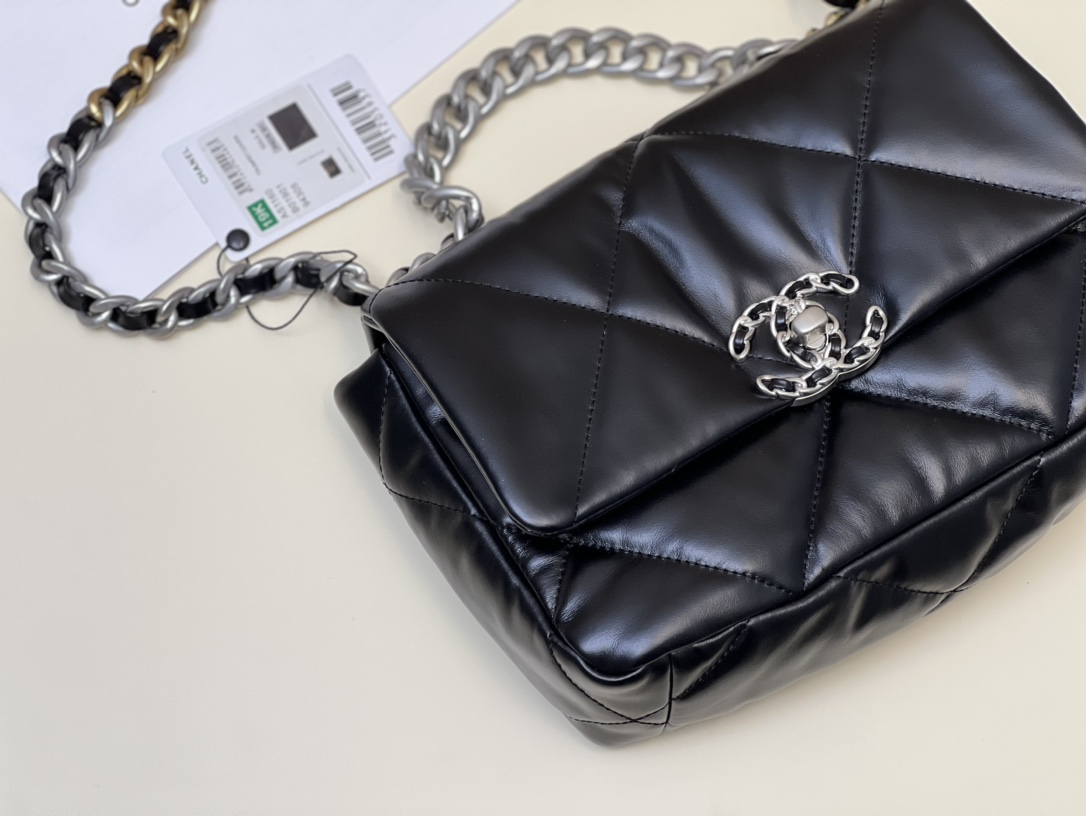 Bagsaaa Ch**el 19 Flap Bag Silver Hardware 26cm
