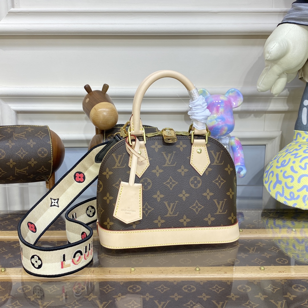 Bagsaaa L0vis Vvtt0n Alma BB Monogram - 23.5 x 17.5 x 11.5 cm