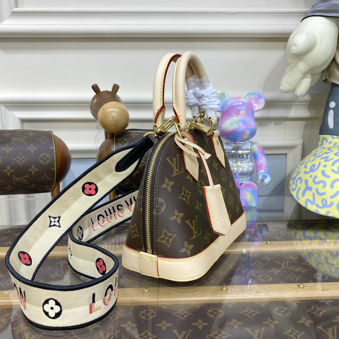 Bagsaaa L0vis Vvtt0n Alma BB Monogram - 23.5 x 17.5 x 11.5 cm