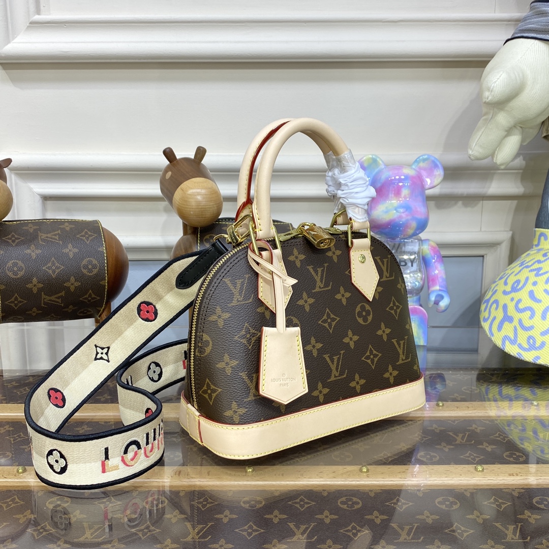 Bagsaaa L0vis Vvtt0n Alma BB Monogram - 23.5 x 17.5 x 11.5 cm